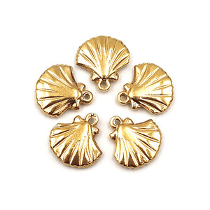 Pendentifs en Acier Inoxydable Coquillage H1070 Forme Éventail Queue de Poisson Apprêts Bijoux Accessoires DIY Été 2024 - Product Image 4