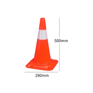 กรวยจราจรสะท้อนแสงสีส้มแดง PVC/PE ขนาด 900 มม. สำหรับความปลอดภัยบนท้องถนน ขายส่ง - Product Image 1