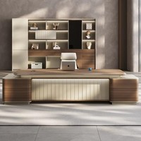 Bureau de direction moderne et luxueux, écologique, avec armoire de rangement