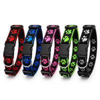 Collier pour chien en silicone moulé 3D rechargeable avec LED et fibre optique, 14 modes d'éclairage, fonction mémoire, étanche, type C, taille XS-L