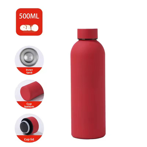 Bouteille d'eau colorée à double paroi en acier inoxydable, petite ouverture, bouteille isotherme pour le sport et les voyages, anti-fuite. - Product Image 6