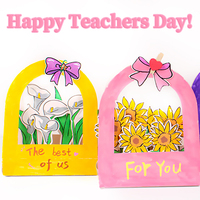 Kit de Bricolage pour Enfants : Carte de Vœux Panier de Fleurs à Assembler Thème Dessin Animé, Kit d'Art à Colorier DIY, Projet Scolaire et de Vacances, Papier Personnalisé