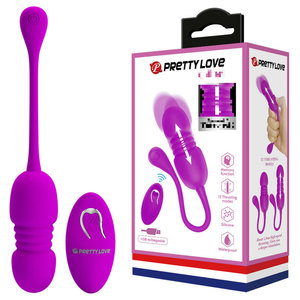 Usb Op Afstand Bestuurbare Vibrator Voor Ei Mooie Liefde BI-014892 Siliconen Volwassen Seksspeeltjes Voor Vrouwen - Product Image 1