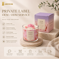 Collection de bougies parfumées pour desserts OEM ODM, bougie artisanale en verre avec parfum personnalisé, bougie cadeau à étiquette privée