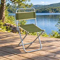 Chaise de camping pliable en métal léger, chaise pliable portable pour la pêche, le pique-nique, la plage, les événements