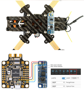 Capteur LIDAR à flux optique Mateksys Matek Systems 3901-L0X, module INAV, contrôleur de vol <span class=keywords><strong>F4</strong></span> F7 F405, drone de course longue portée - Product Image 1