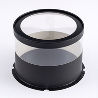 Boîte à gâteau cadeau 800 à fond rond de haute qualité avec couvercle noir