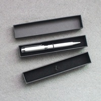 Boîtes à stylos noires de haute qualité, présentoirs en plastique, papier, cuir PU avec logo personnalisé, boîte à stylos cadeau, personnalisation