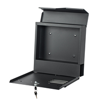 Vente en gros de boîte aux lettres murale durable en métal enduit de poudre conception facile à installer pour une utilisation bureau appartement antivol étanche