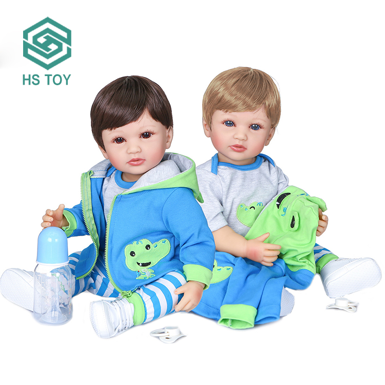 Набор Кукол HS, шарнирная однотонная Реалистичная кукла-младенец, оптовая продажа, мягкая полностью силиконовая кукла-младенец с куклой ручной работы