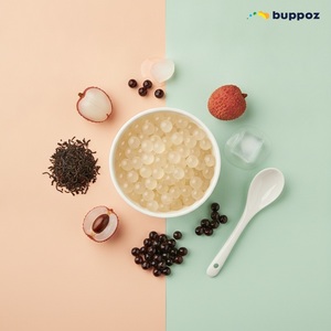 ลิ้นจี่ Popping Boba ไต้หวันฮาลาลไข่มุกฮาลาลมันสำปะหลังฮาลาล - Product Image 4