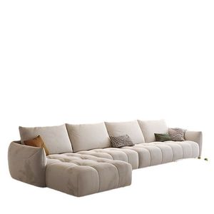 न्यूनतम डिजाइन ठोस लकड़ी फ्रेम मॉड्यूलर सोफा लिविंग रूम फर्नीचर सोफा 2/4/6/8 सीटों के लिए सेट - Product Image 5