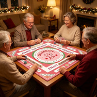 Tapis de jeu de mahjong minimaliste en boue de diatomées, antidérapant, insonorisant, portable, pliable, résistant à l'eau, pour jeux de cartes, DIY