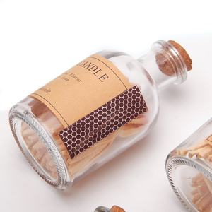Allumettes de sécurité en bois avec logo <span class=keywords><strong>personnalisé</strong></span>, flacon en verre de luxe, allumettes avec bouchon, étiquette privée, allumettes pour bougies, cigares et spas - Product Image 3
