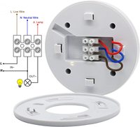 Capteur de présence à montage au plafond à 360 degrés, interrupteur de détecteur de mouvement PIR 110-240V, détecteur de mouvement haute sensibilité, interrupteur lumineux