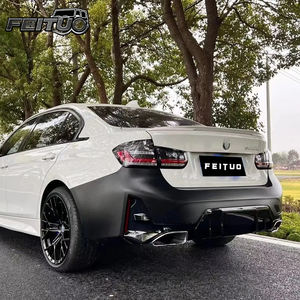 Kit carrosserie FEITUO pour <span class=keywords><strong>BMW</strong></span> Série 3 F30/F35, style <span class=keywords><strong>M</strong></span>-Tech G20 modifié, pare-chocs avant, calandre, capot, phare, garde-boue - Product Image 5