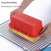 Moules à pain rectangulaires flexibles en silicone de qualité alimentaire, résistants à la chaleur, pour la cuisine et la pâtisserie maison DIY