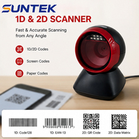 Lecteur de codes-barres de bureau 1D 2D QR Symcode omnidirectionnel USB SUNTEK R11 en stock, numérisation haute vitesse