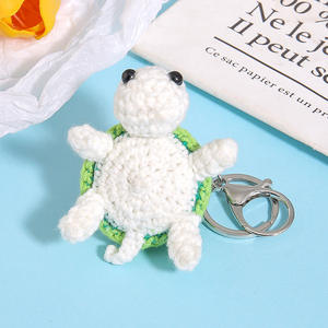 <span class=keywords><strong>Portachiavi</strong></span> Tartaruga in Lana Lavorata <span class=keywords><strong>a</strong></span> <span class=keywords><strong>Maglia</strong></span>, Miniatura Carina Fatta <span class=keywords><strong>a</strong></span> Mano per Decorazione - Product Image 4