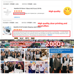 Marklife X4 203dpi xách tay máy in nhãn nhiệt, 4x6 <span class=keywords><strong>inch</strong></span> không thấm nước dính <span class=keywords><strong>Label</strong></span> Maker với USB/không dây/app - Product Image 4