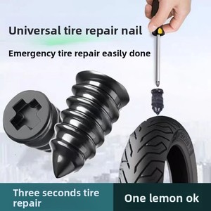 Kit de reparación de neumáticos para automóviles, vehículos eléctricos y motocicletas, con estacas de poliéster, metálicas y de algodón, estacas de goma y estacas de hongo, para reparación rápida al vacío. - Product Image 2