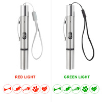 Jouets interactifs pour animaux de compagnie en métal écologiques rechargeables par USB avec logo personnalisé, mini lumière laser LED, pointeur laser pour chaton d'intérieur, jouet pour chat