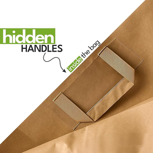 Bolsas de Papel Grandes con Asas 16x6x12, Bolsas de Papel Kraft para Compras, Bolsas de Papel Kraft para Llevar, Bolsas de Papel Marrón para Minoristas, Bolsas para Zapatos - Product Image 4