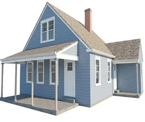 3 Schlafzimmer Haus Pläne mit Loft Home Building Projekt Guest Cottage 840 sq/ft Mobil heim