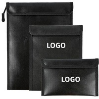 Sac de rangement professionnel portable grande capacité pour documents, ignifuge, en tissu non tissé, imperméable, résistant au feu, avec chaînes simples
