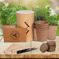 Kit Penanaman Biji Bunga Herbal Pot Bunga Modern Ramah Lingkungan Bahan Pulp Biodegradable Untuk Penggunaan Taman Luar Ruangan Dalam Ruangan
