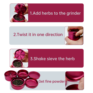 JC nuovo arrivo nuovi denti OEM/ODM smerigliatrice con contenitore 63mm 55mm 50mm in alluminio su misura per accessori per fumatori - Product Image 4