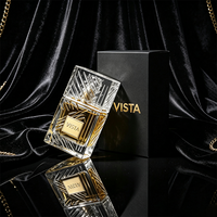 Flacons de parfum en verre transparent de luxe 30ml 50ml 100ml Forme cylindrique Impression sur écran Bouchon pulvérisateur Emballage élégant Flacon pulvérisateur