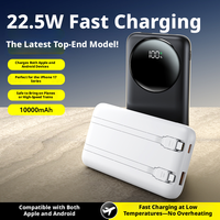 Nouvelle Arrivée 2026 – Batterie Externe Ultra Mince Étanche 10000 mAh avec Affichage Numérique LED, Double Port USB, Légère et Portable, Câble de Charge Inclus