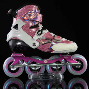 Flying Tiger KSJ Patins à roues alignées Freestyle en fibre de carbone haut de gamme Rouleau clignotant avancé pour enfants et adultes - Product Image 2
