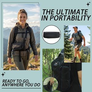 Taburete Plegable Portátil de 16 Pulgadas con Bolsa de Almacenamiento Convertible en Bolso, para Uso con Manos Libres, Soporta 300 Libras, Ideal para Senderismo, Pesca y <span class=keywords><strong>Camping</strong></span> - Product Image 3