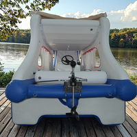 Bateau à moteur gonflable Moteur électrique Canot de pêche gonflable Bateau gonflable PVC Matériel 100-500kg Capacité pour SeaSightseeing