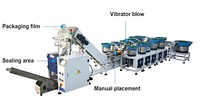 Machine d'emballage automatique de clous de fer d'acier inoxydable de matériel Machine de comptage et d'emballage d'écrous de vis avec le chargeur vibrant