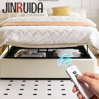 Jinruida Vérin hydraulique électrique robuste en acier pour cadre de coffre de rangement de lit, avec support de quincaillerie et amortisseur
