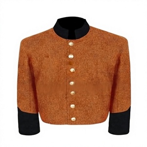 Chaqueta Estilo Confederado 100% Lana para Hombre, Reproducción Histórica, Doble Botonadura, Corte Regular, Ropa para Exteriores - Product Image 1
