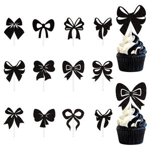 Nouvel anniversaire moderne décoration bureau gâteau arc drapeau papier tasse carte accessoire pour article de fête - Product Image 5