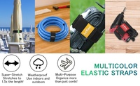 Lot de attaches de câble extensibles, réutilisables, personnalisées, élastiques et médicales réglables