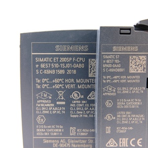 6ES7510-1SJ01-0AB0 ซีพียูความปลอดภัยทางอุตสาหกรรม 6ns ความเร็ว 200KB หน่วยความจำ PROFIsafe สำหรับระบบ ET200SP ของแท้ - Product Image 2