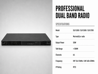 Station de relais numérique SLR 5700 DMR numérique analogique double mode 1-50W haute puissance 64 canaux Interconnexion IP Surveillance à distance
