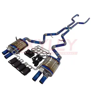 SL Conjunto completo de sistema de escape de titânio para carro de alta qualidade com silenciador para BMW E92 M3