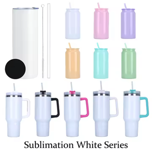 卸売りカスタム16オンスステンレス鋼缶型ビールグラス事前掘削された昇華マグ蓋付きカスタマイズ可能なドリンクウェア - Product Image 6