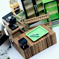 Mini plateau alimentaire et ensemble de pinces miniatures pour accessoires de maison de poupée, petites pinces à nourriture et plateau, ornements DIY