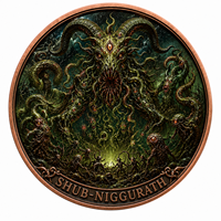 Pièce de monnaie en cuivre pur 999 de 5 oz, série Deep Sea, thème Mythos de Cthulhu en relief, édition collector 3D UV