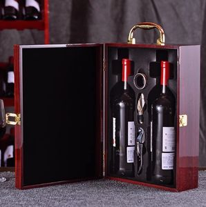Anpassbare Geschenk box aus Holz wein mit Aufbewahrung slogo Gravur für die Wein präsentation erhältlich - Product Image 5