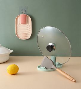 Soporte Multifuncional de Plástico para Tapas de Ollas y Cucharas de Cocina, Modelo D2475, Portátil para el Hogar, Venta al Por Mayor - Product Image 4