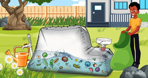 Turtle Biogas 10.0m3 Mini planta de biogás máquina de tanque de almacenamiento para el hogar con bolsa de almacenamiento Aparato de globo pequeño digestor de biogás - Product Image 6